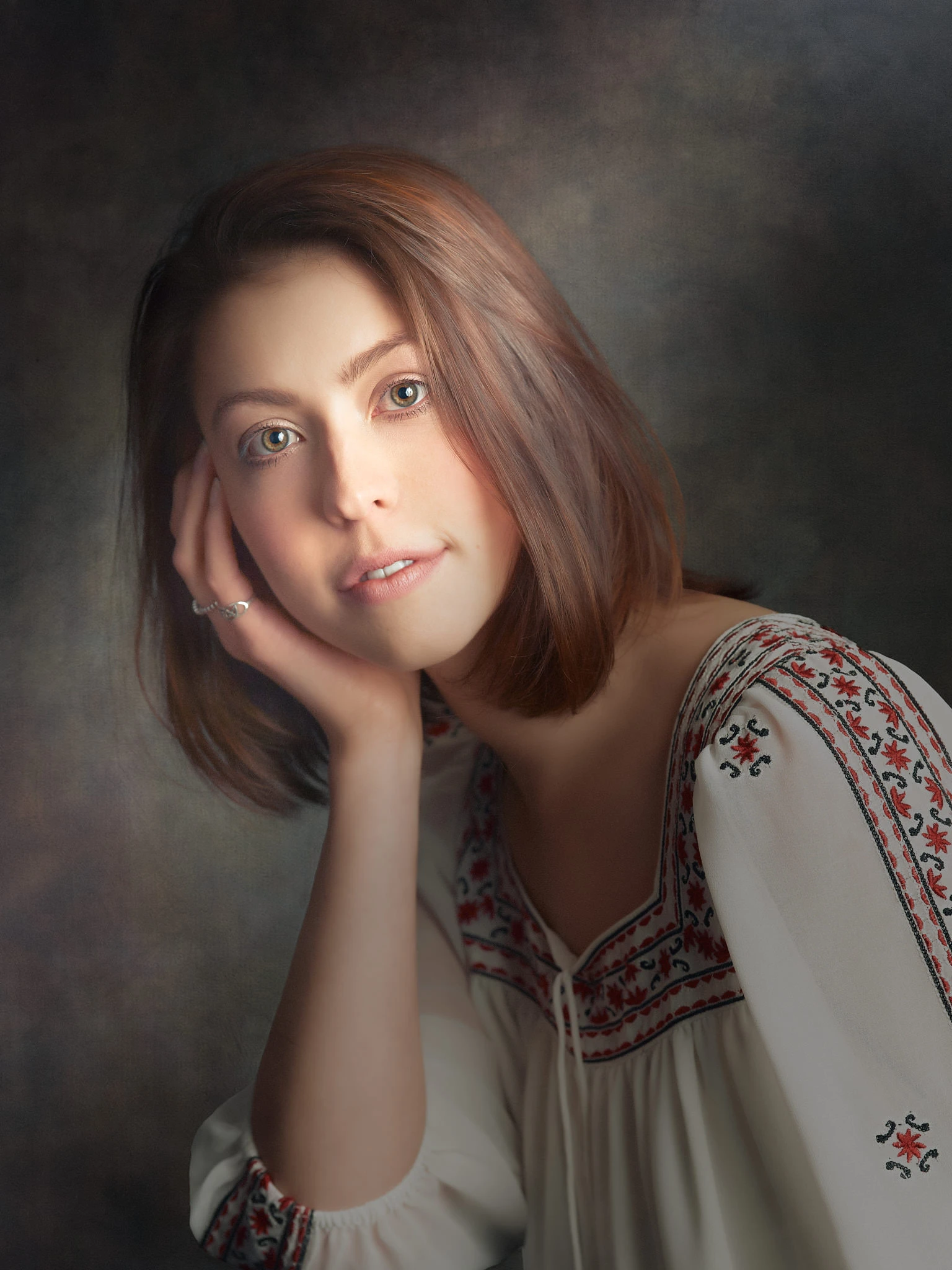 In-home fine art portrait session